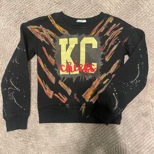 Kids Black KC Chiefs Sweatshirt